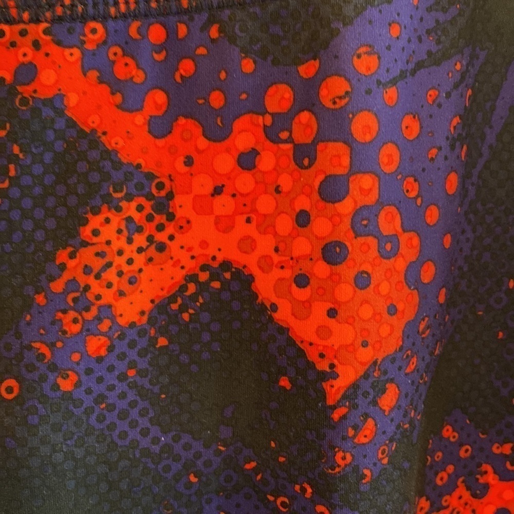 Athleta Leggins Blue Abstract Red Size SMALL - Picture 4 of 6